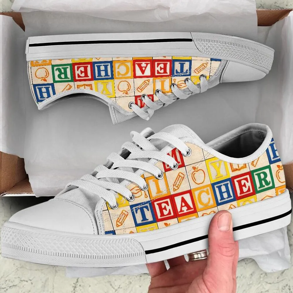 3Rd Grade Teacher Al Wooden Shoes Shoes, Teacher Shoes, Low Top Sneakers