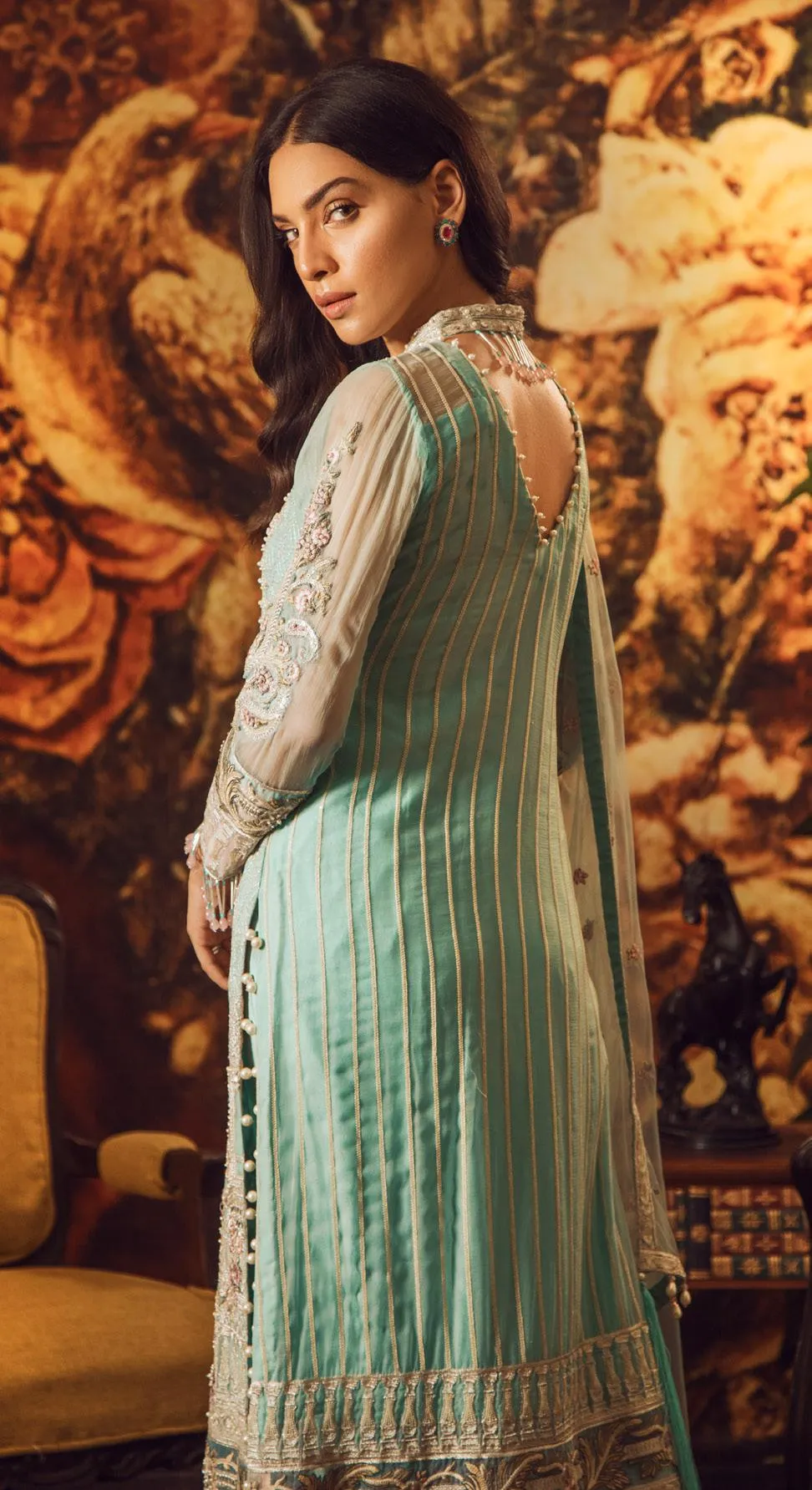 Adan's Libas Guzarish Wedding Festive Luxury Chiffon Collection 2019 – 06 Noor Jahan