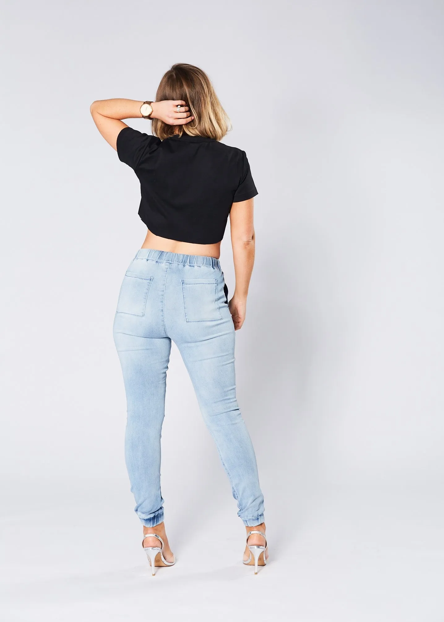 Ariana Denim Jogger - Blue Wash