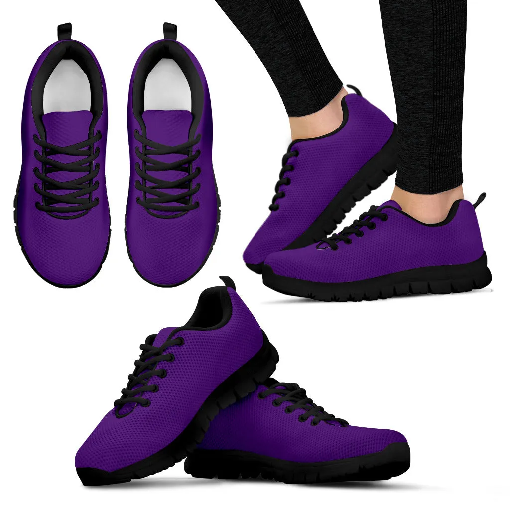 Assorted Blank Solid RGB Color Women's _Sneakers v.1-Blk Sole