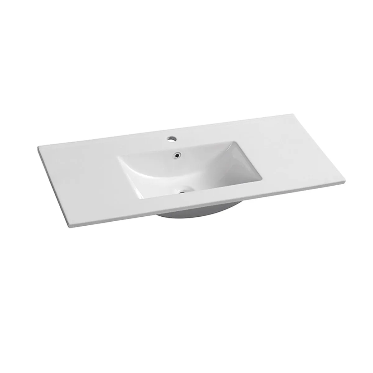 AUSTIN 1200mm Wall Hung Bathroom Vanity (Left Hand)   Ceramic Top