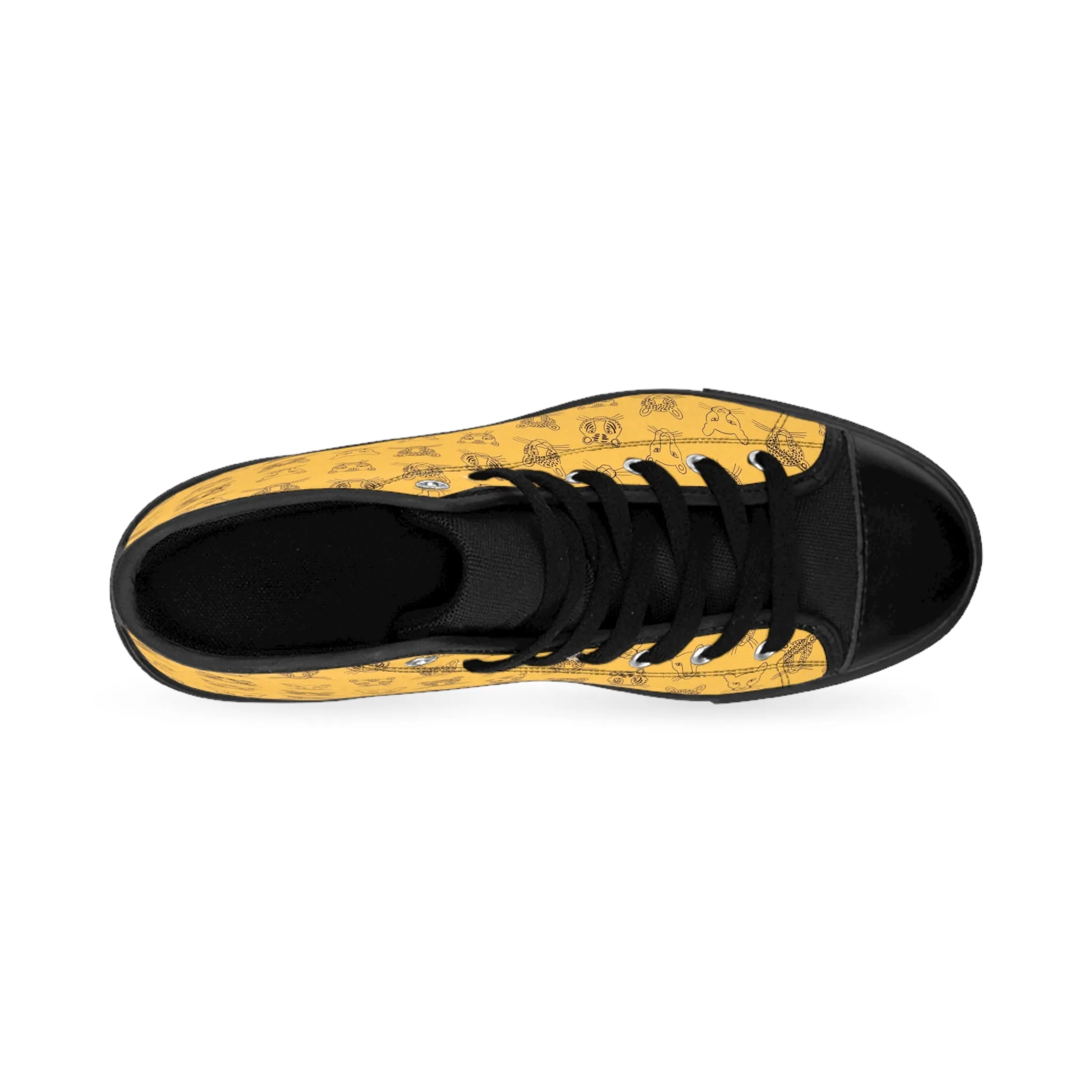 Big Cat Faces Women's Classic Sneakers