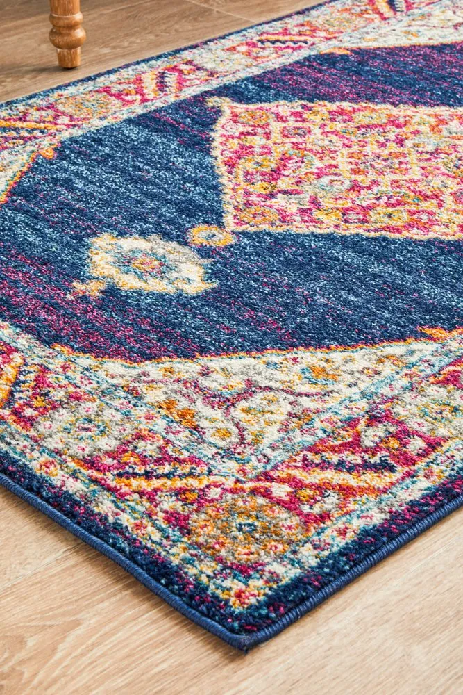 Century 966 Runner Rug (Royal Blue) by Rug Culture