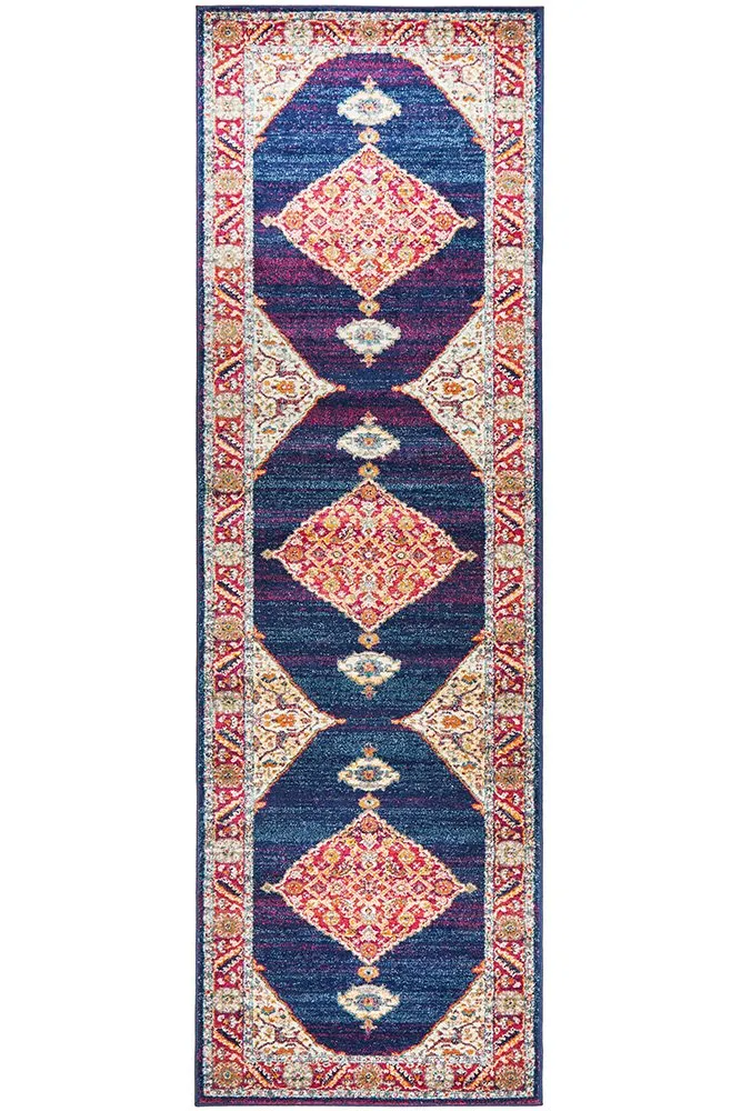 Century 966 Runner Rug (Royal Blue) by Rug Culture