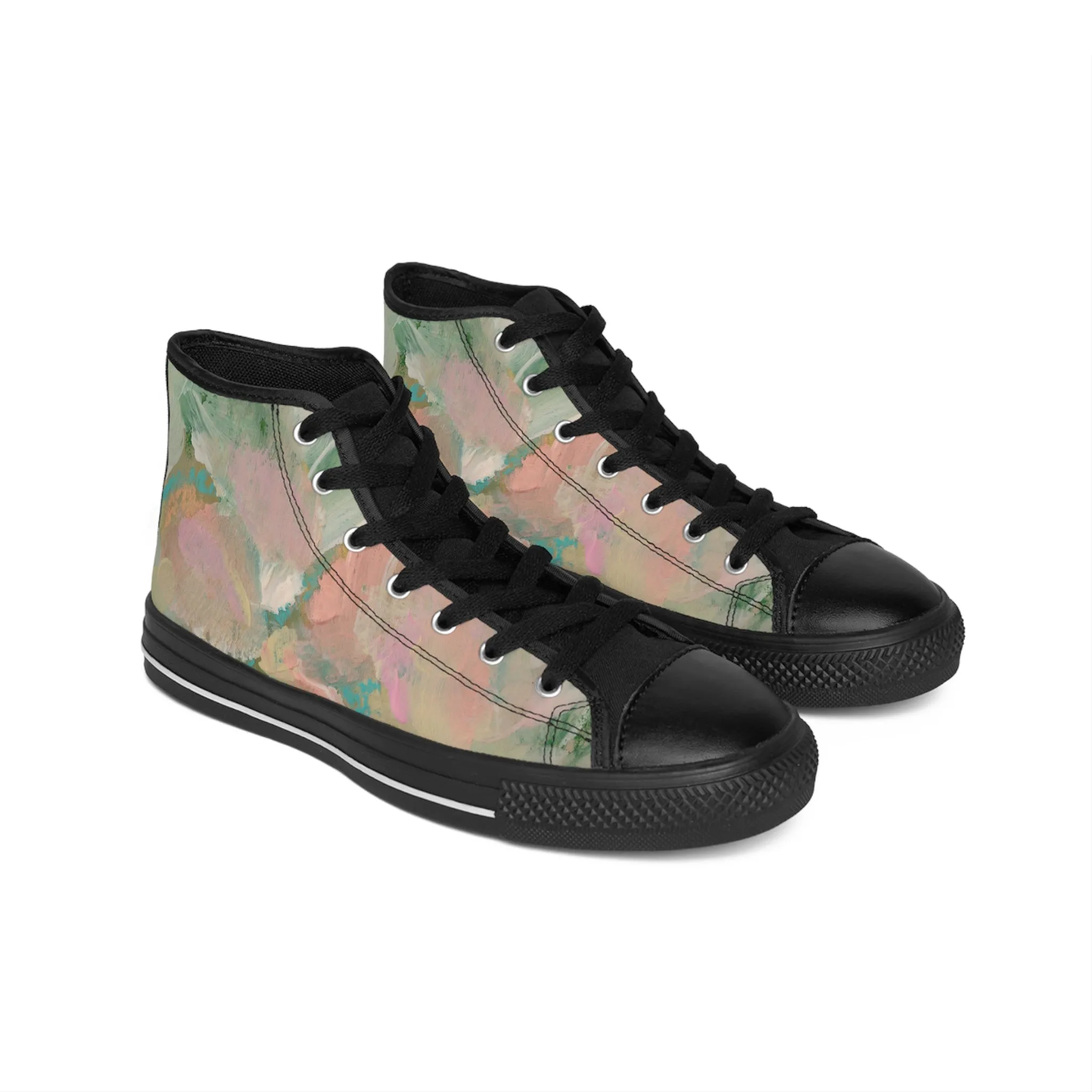 Colorful Abstract Pattern Women's Classic Sneakers