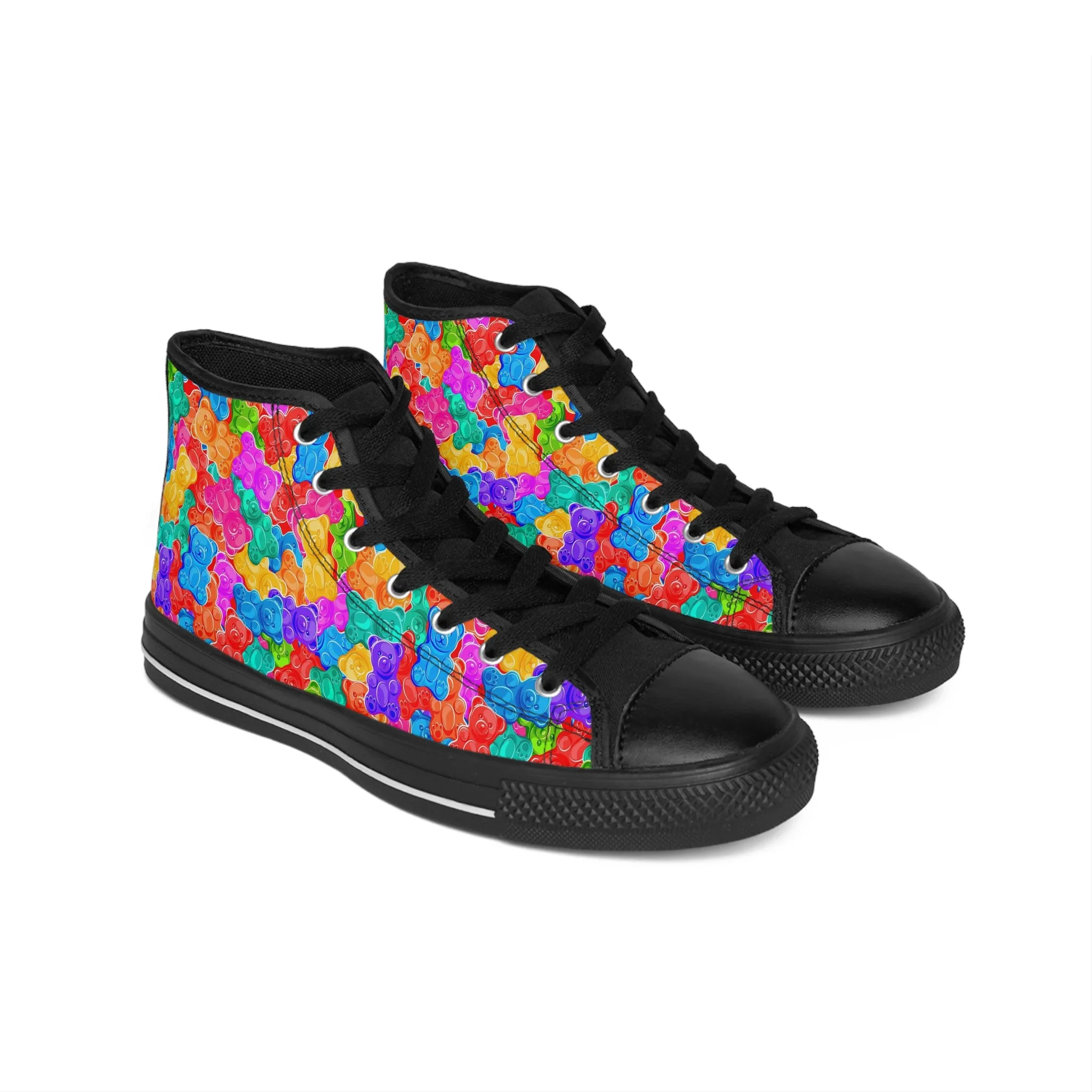 Colorful Gummy Bears Women's Classic Sneakers