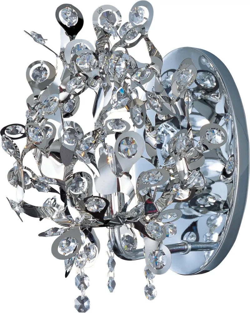 Comet 10" Single Light Wall Sconce in Polished Chrome