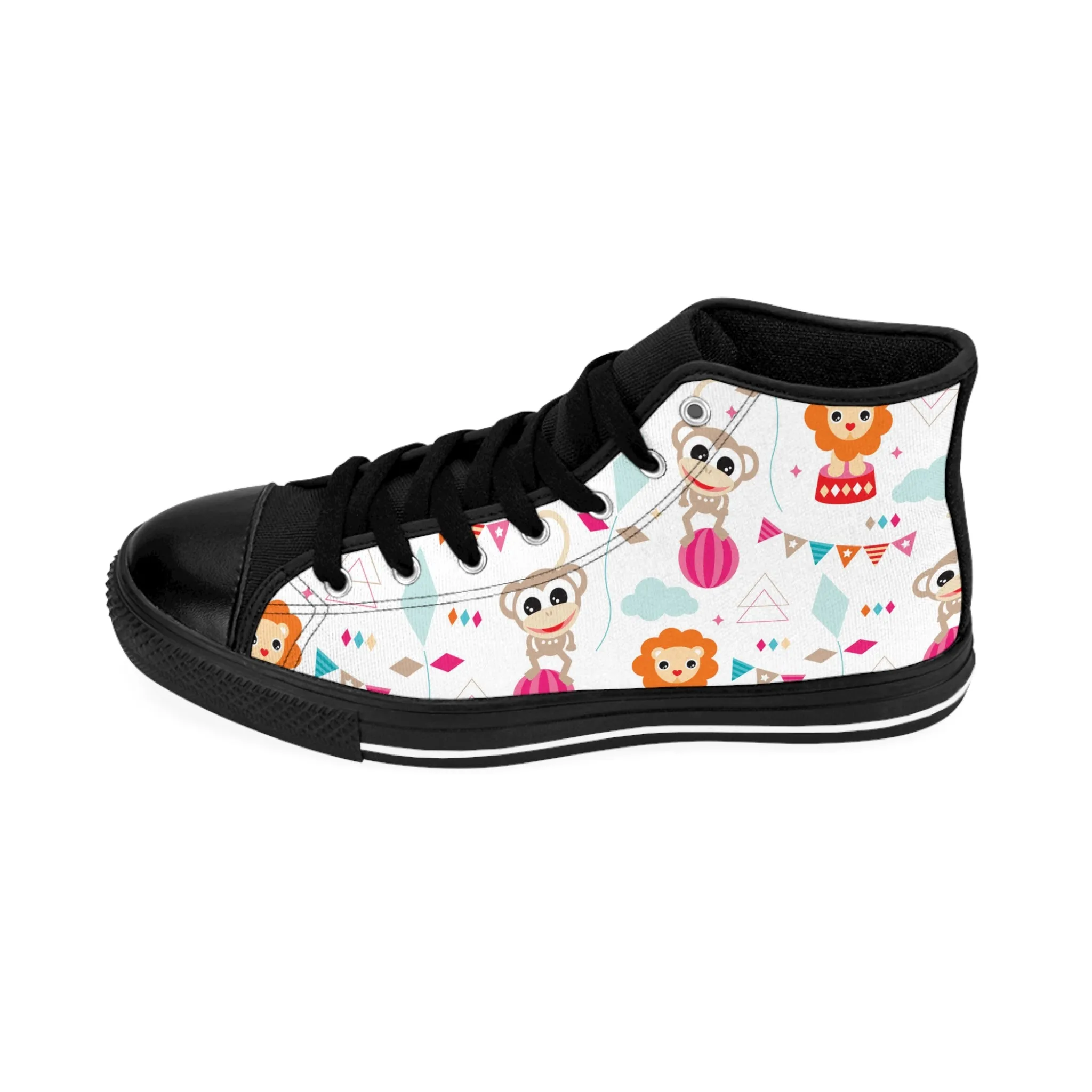 Cute Carnival Animals Women's Classic Sneakers