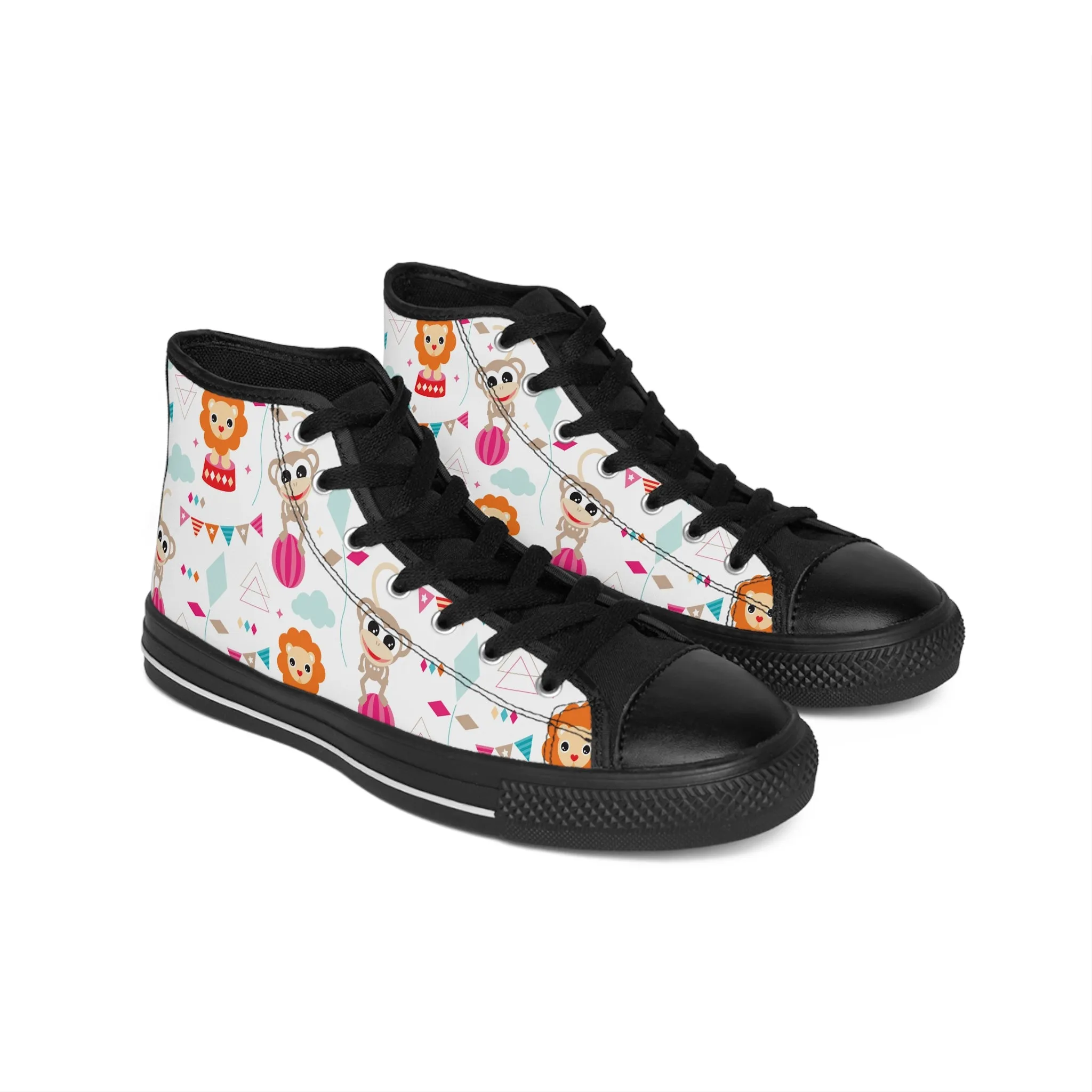 Cute Carnival Animals Women's Classic Sneakers