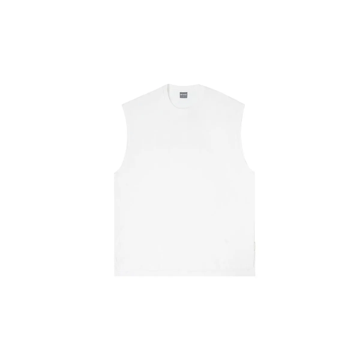 Daydreamer Logo Printed Cut Off White Tank Top