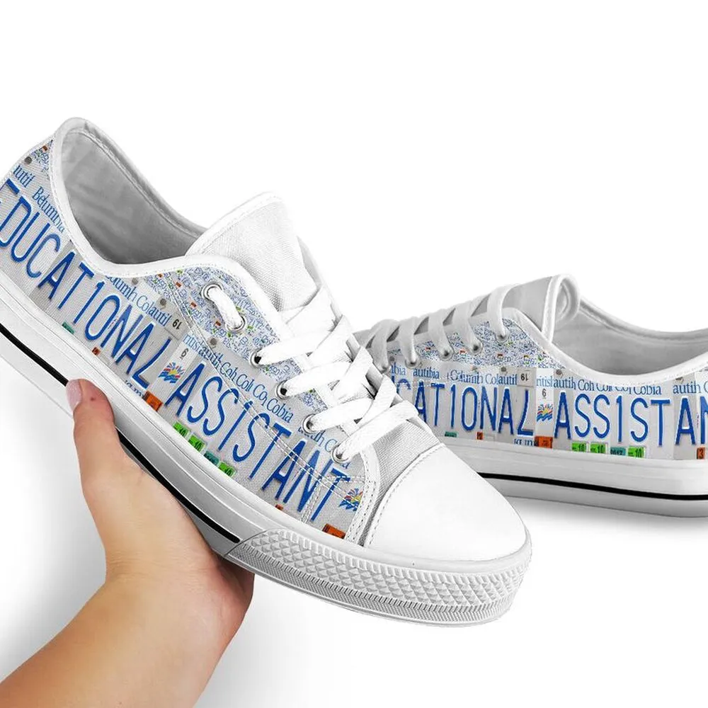 Educational Assistant Bc License Plates Low Top Shoes, Teacher Shoes, Low Top Sneakers