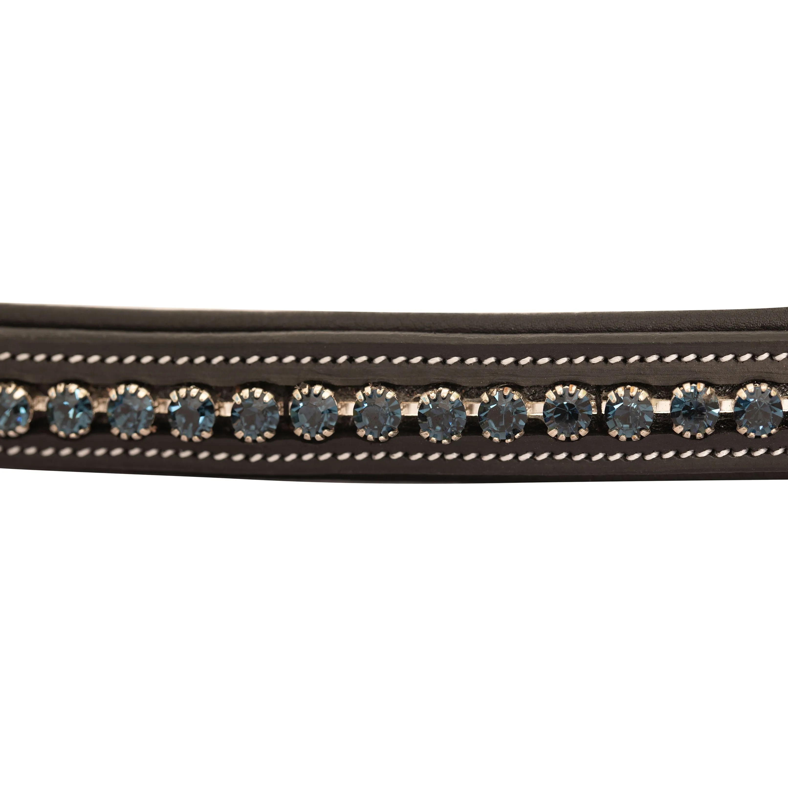 ExionPro Small Glittery & Fancy Blue Crystal Browband