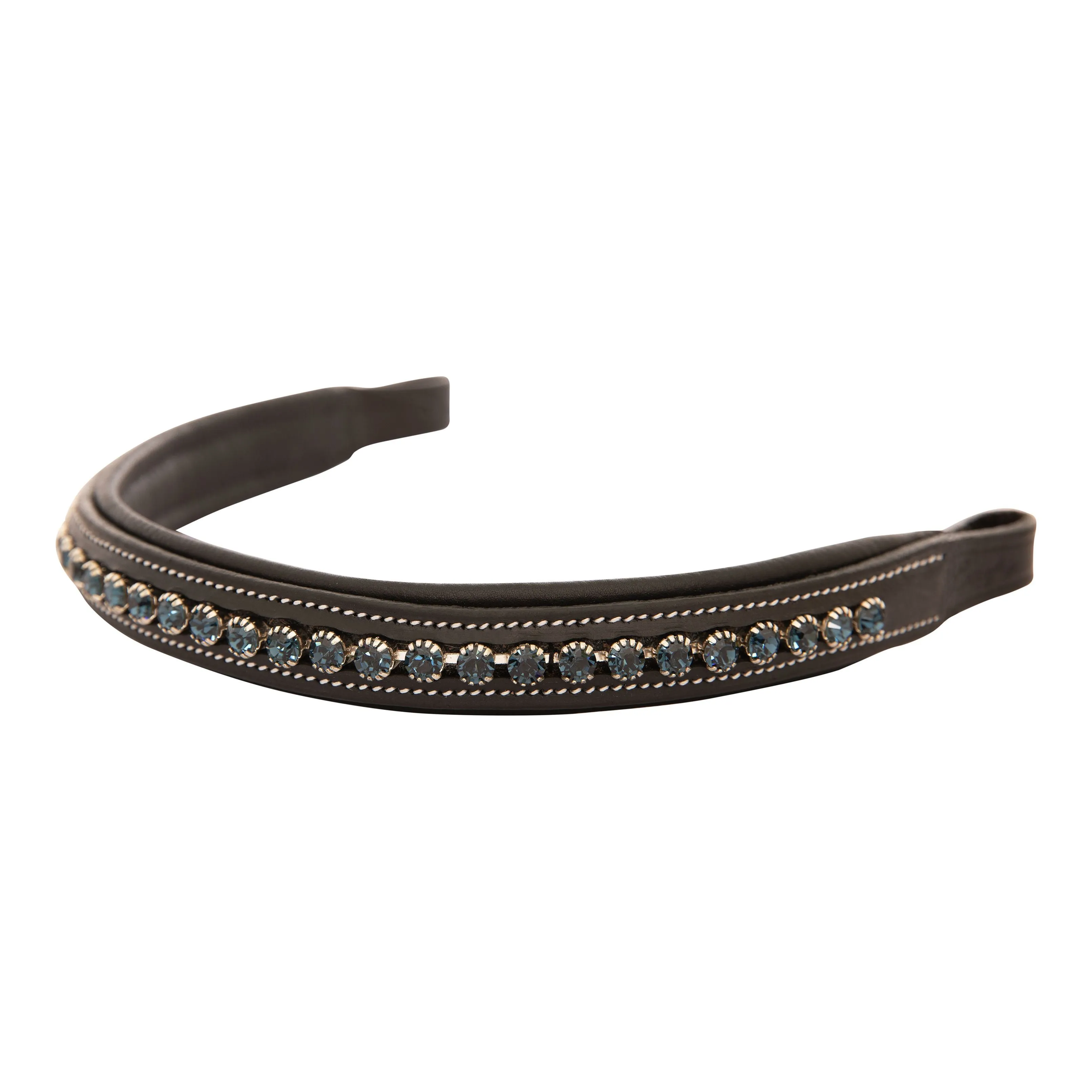 ExionPro Small Glittery & Fancy Blue Crystal Browband