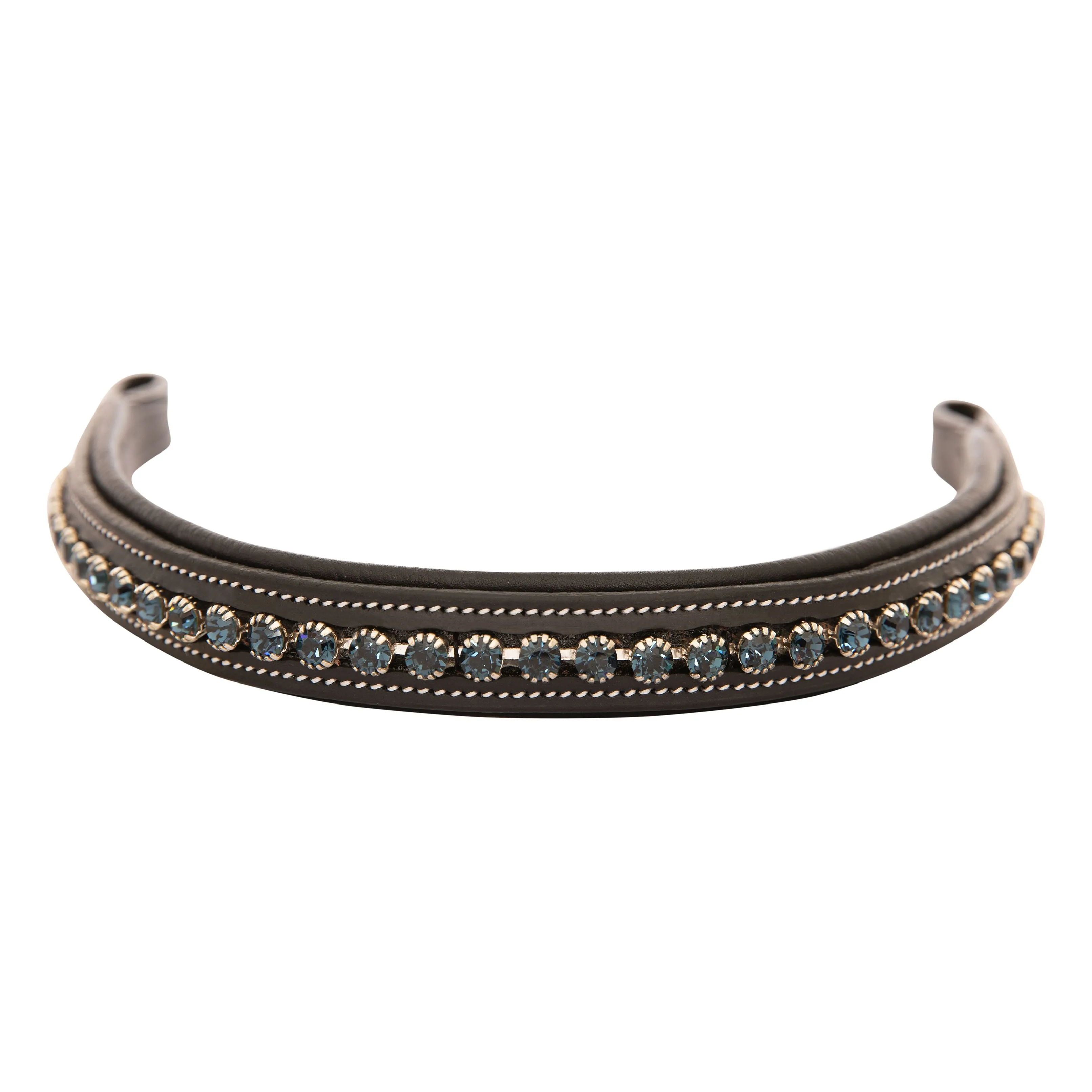 ExionPro Small Glittery & Fancy Blue Crystal Browband