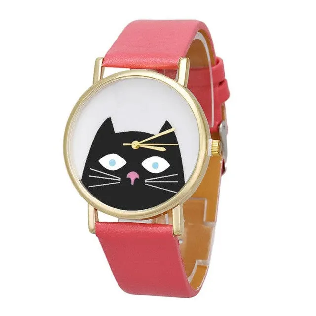 Fashion Cute Cat Women's watch