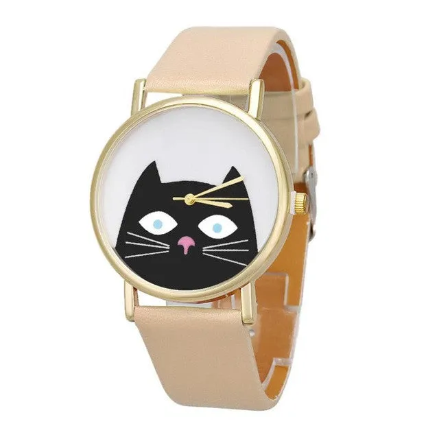 Fashion Cute Cat Women's watch