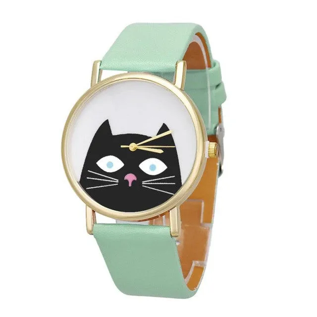 Fashion Cute Cat Women's watch