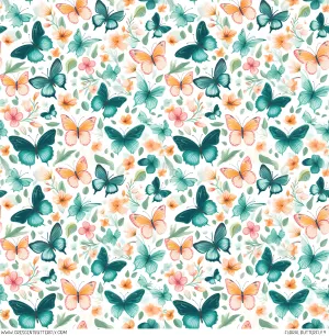 Floral Butterfly 9 Printed Vinyl Sheet/Wrap