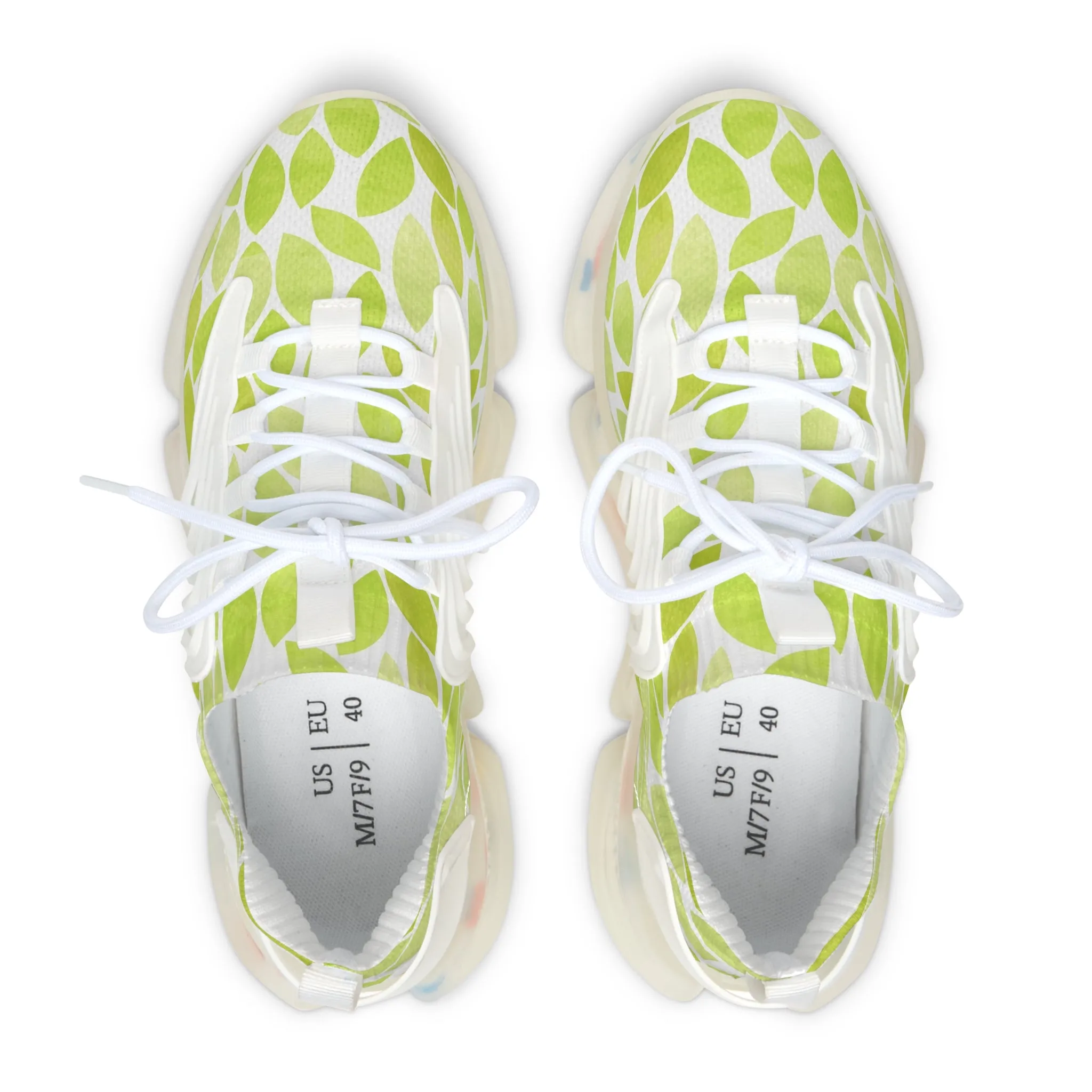 Grass Leaves Women's Mesh Sneakers