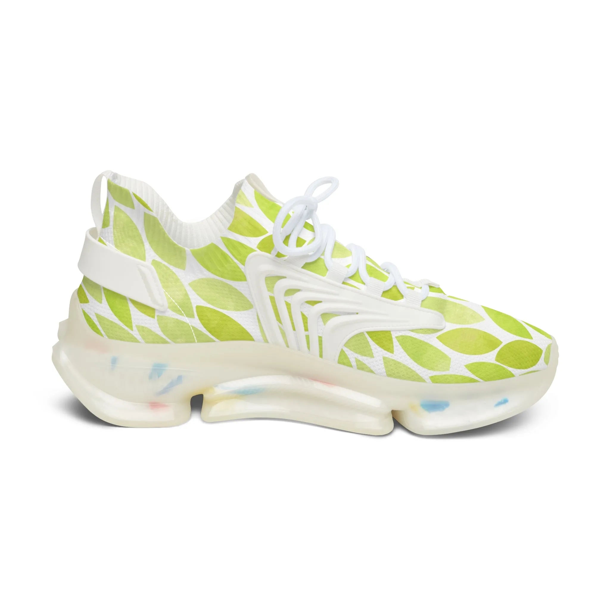 Grass Leaves Women's Mesh Sneakers