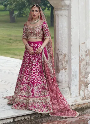 Gul Bano Berry Lehnga Choli Bridal