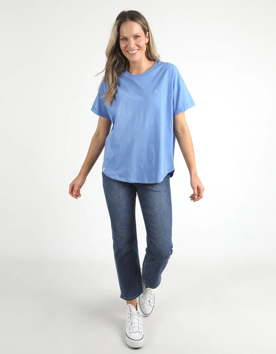 Halli Short Sleeve Tee - Cerulean Blue