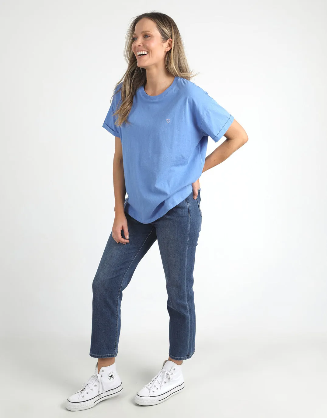 Halli Short Sleeve Tee - Cerulean Blue