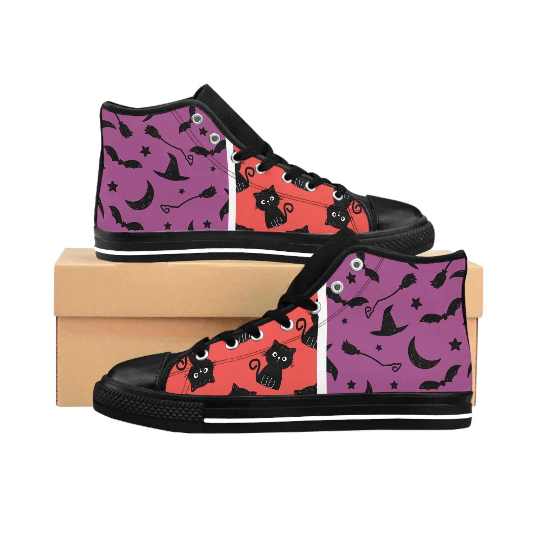 Halloween Kitty Women's Classic Sneakers