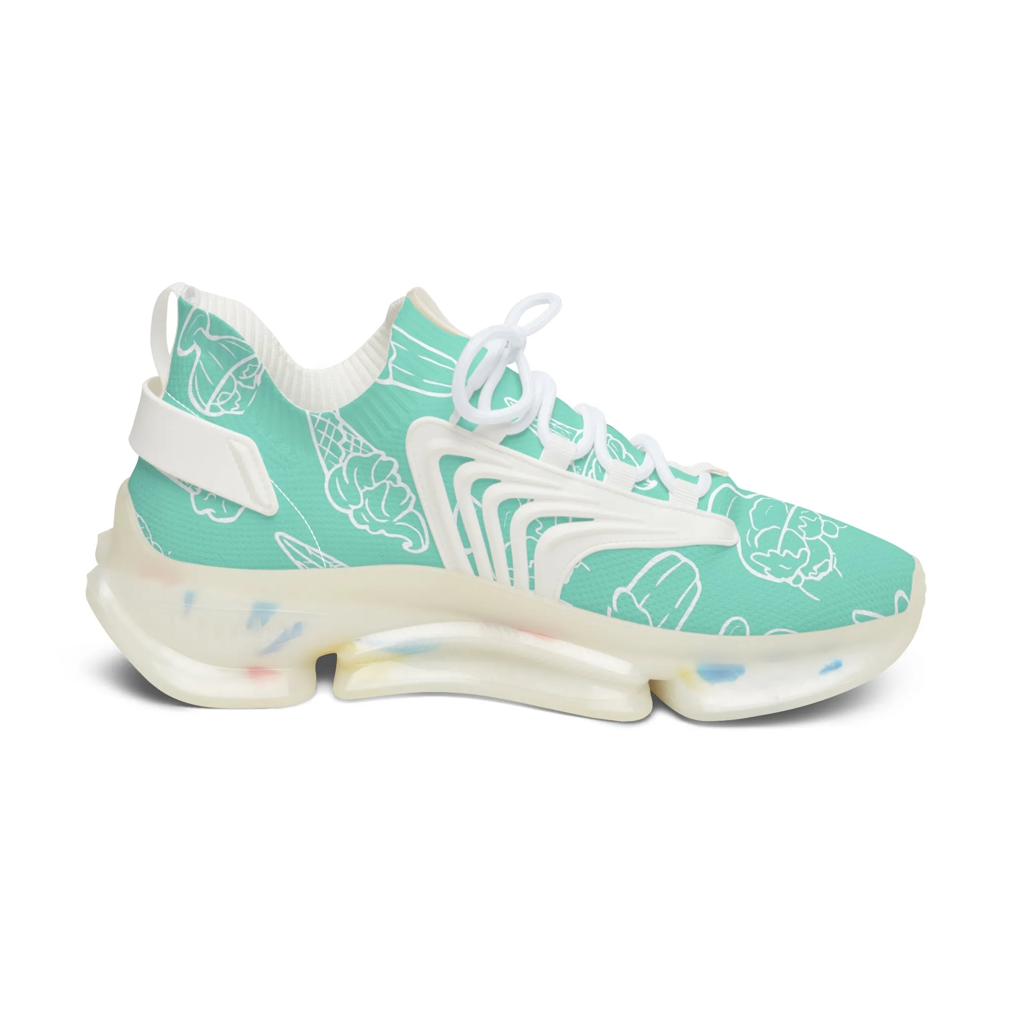 Ice Cream Cones Women's Mesh Sneakers