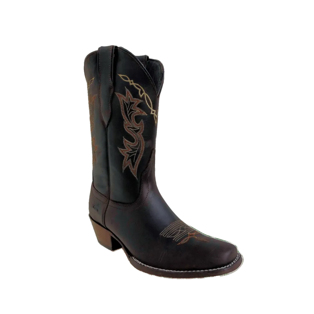 International M Women's Westen Crazy Square Toe Boot