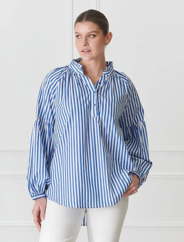 Kell Shirt Stripe Blue