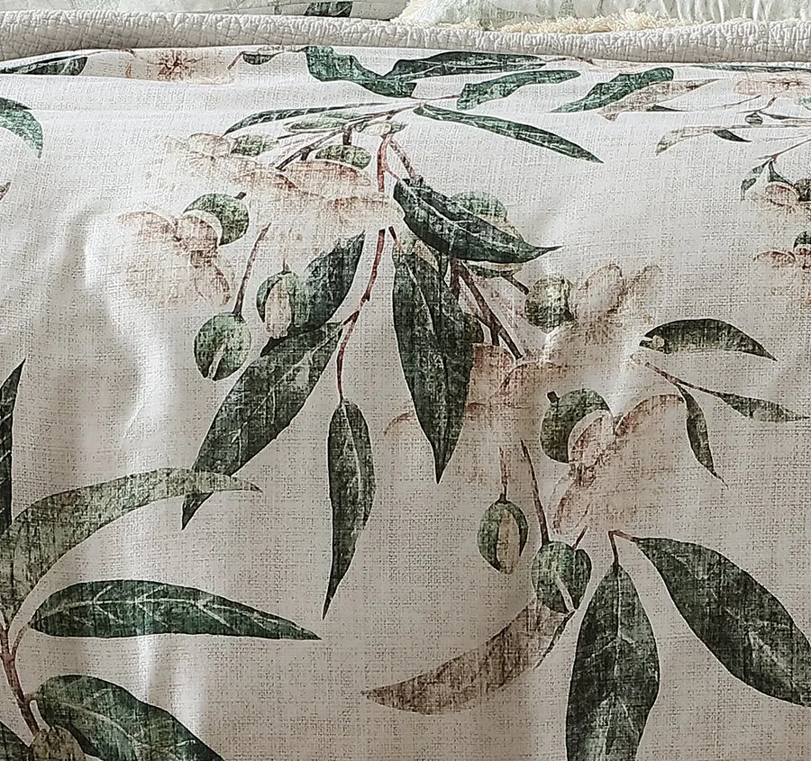 Leeton Quilt Cover Set Range Eucalyptus