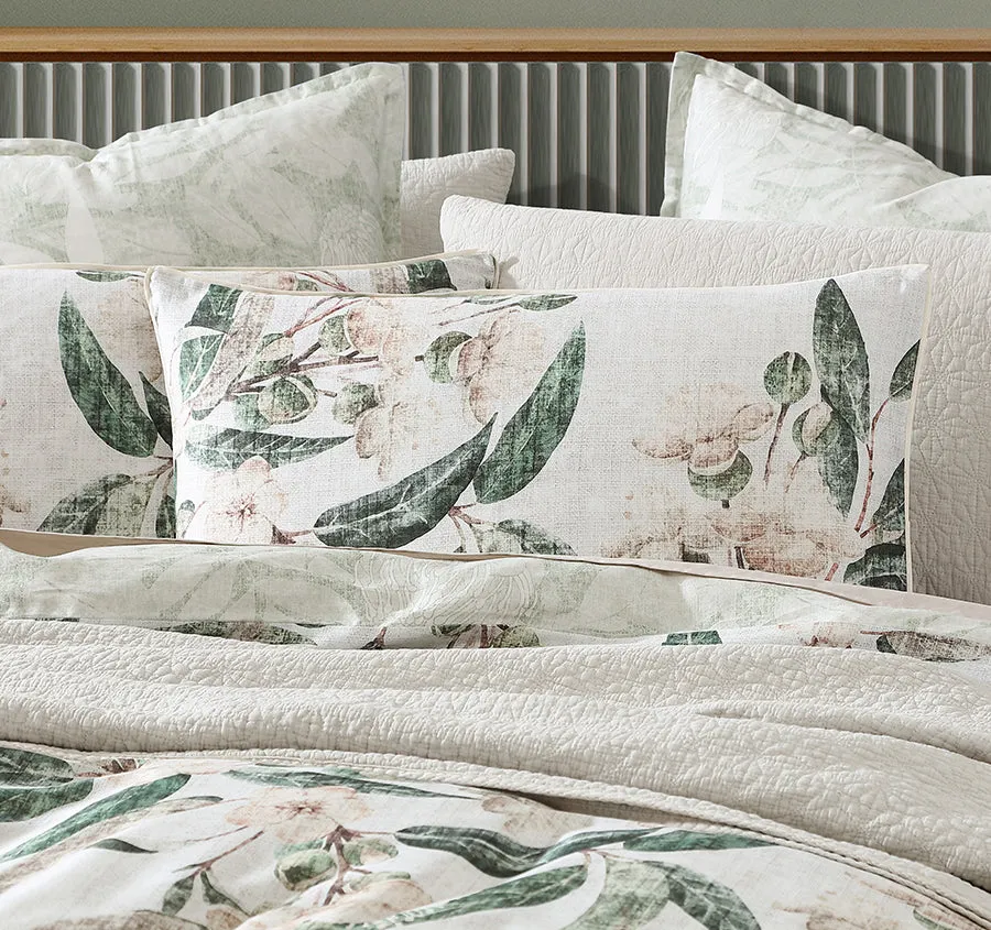 Leeton Quilt Cover Set Range Eucalyptus