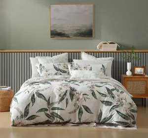 Leeton Quilt Cover Set Range Eucalyptus