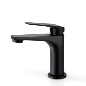 Matte Black Round Basin Mixer - WT1101BK