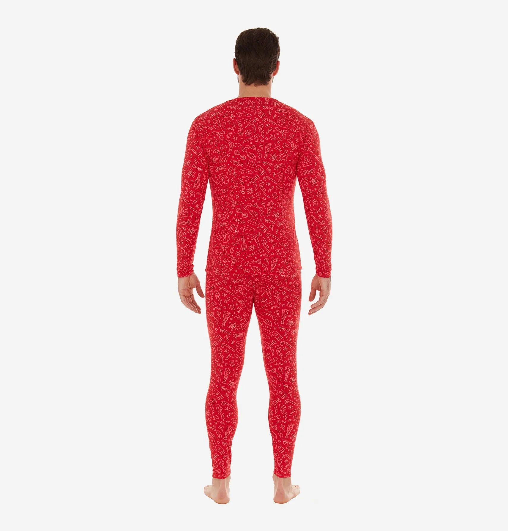 Men's Print Thermal Set