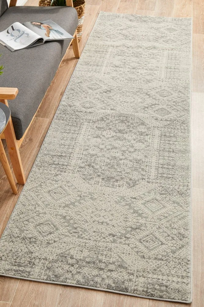 Mirage 351 Runner Rug (Silver) by Rug Culture