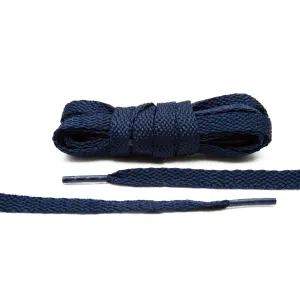 Navy Blue Flat Shoe Laces