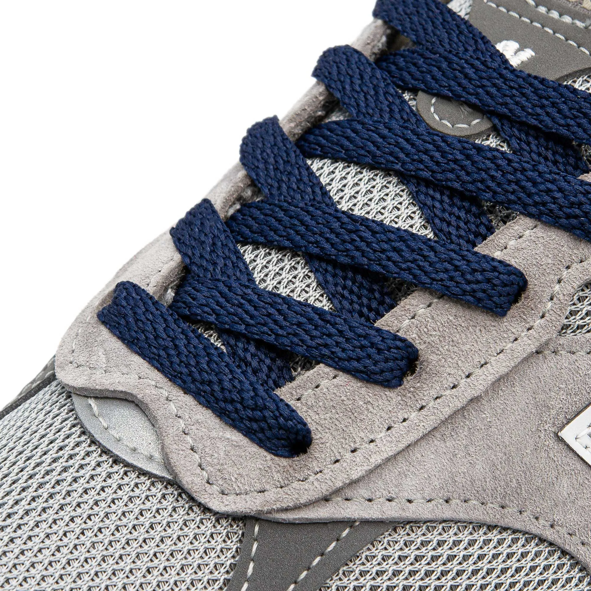 Navy Blue Flat Shoe Laces