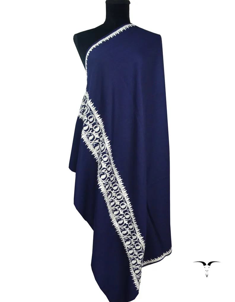 Navy Blue Pashmina Shawl 5154