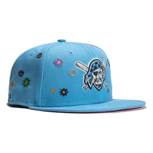 New Era 59Fifty Super Bloom Pittsburgh Pirates Hat - Light Blue