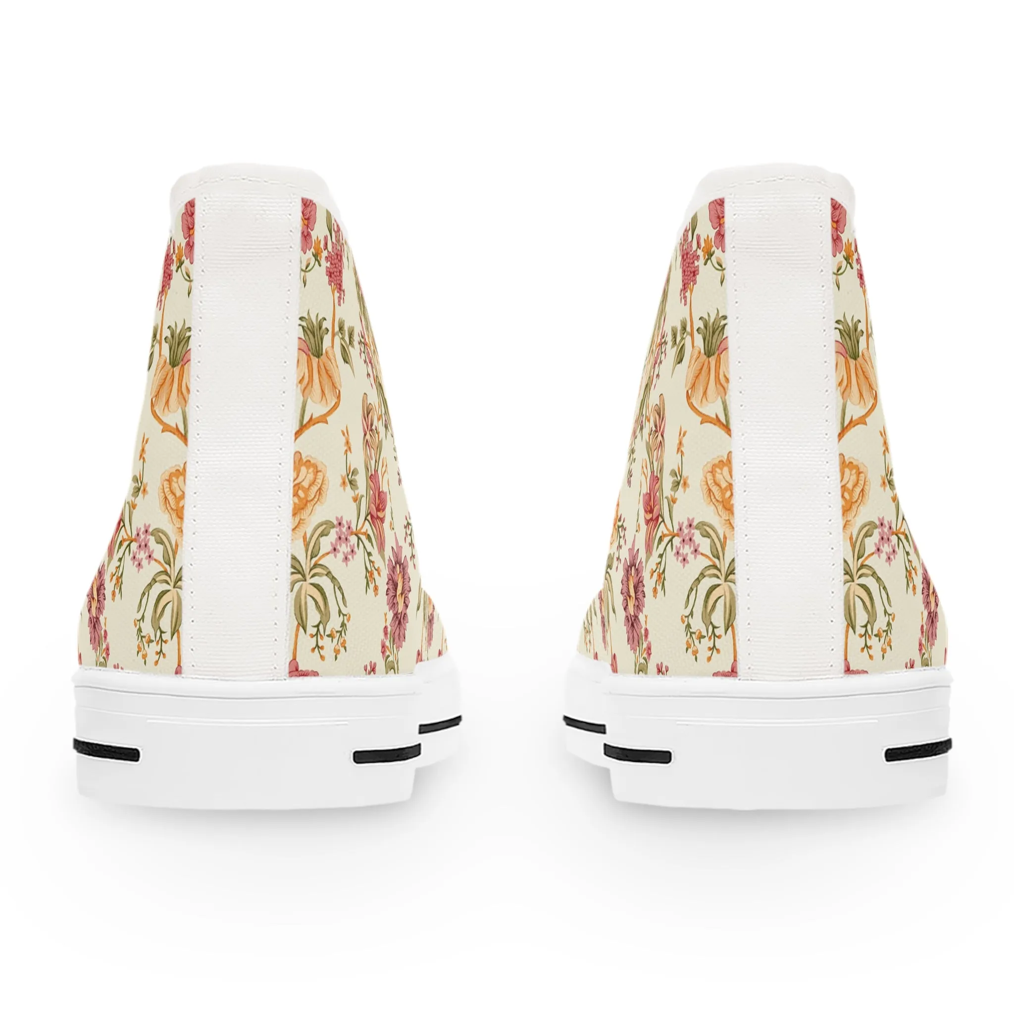 Pasly Flower Pattern Women's High Top Sneakers