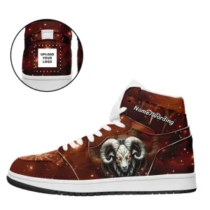 Personalized High Top Sneakers, Custom Constellation Shoes, Stylish Shoes,AJ1H24023107