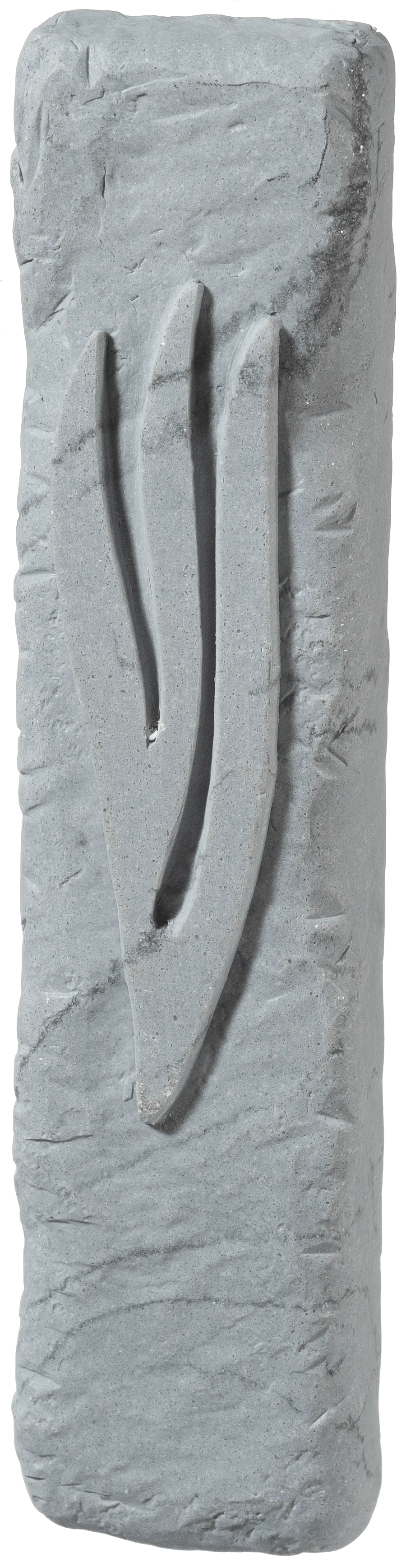 Polyresin Mezuzah 12 Cm, Gray Marble Color