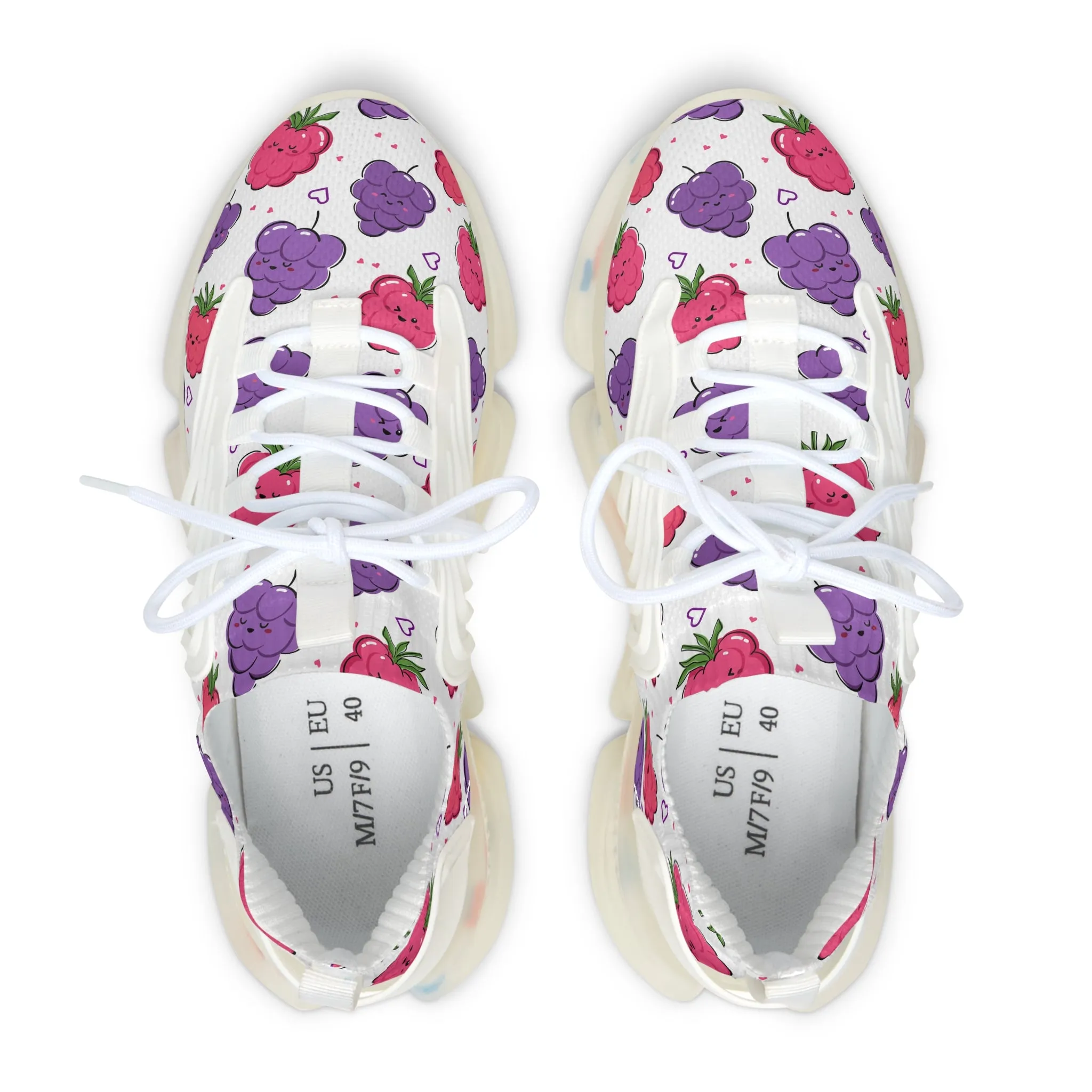 Raspberry and Grape Women's Mesh Sneakers