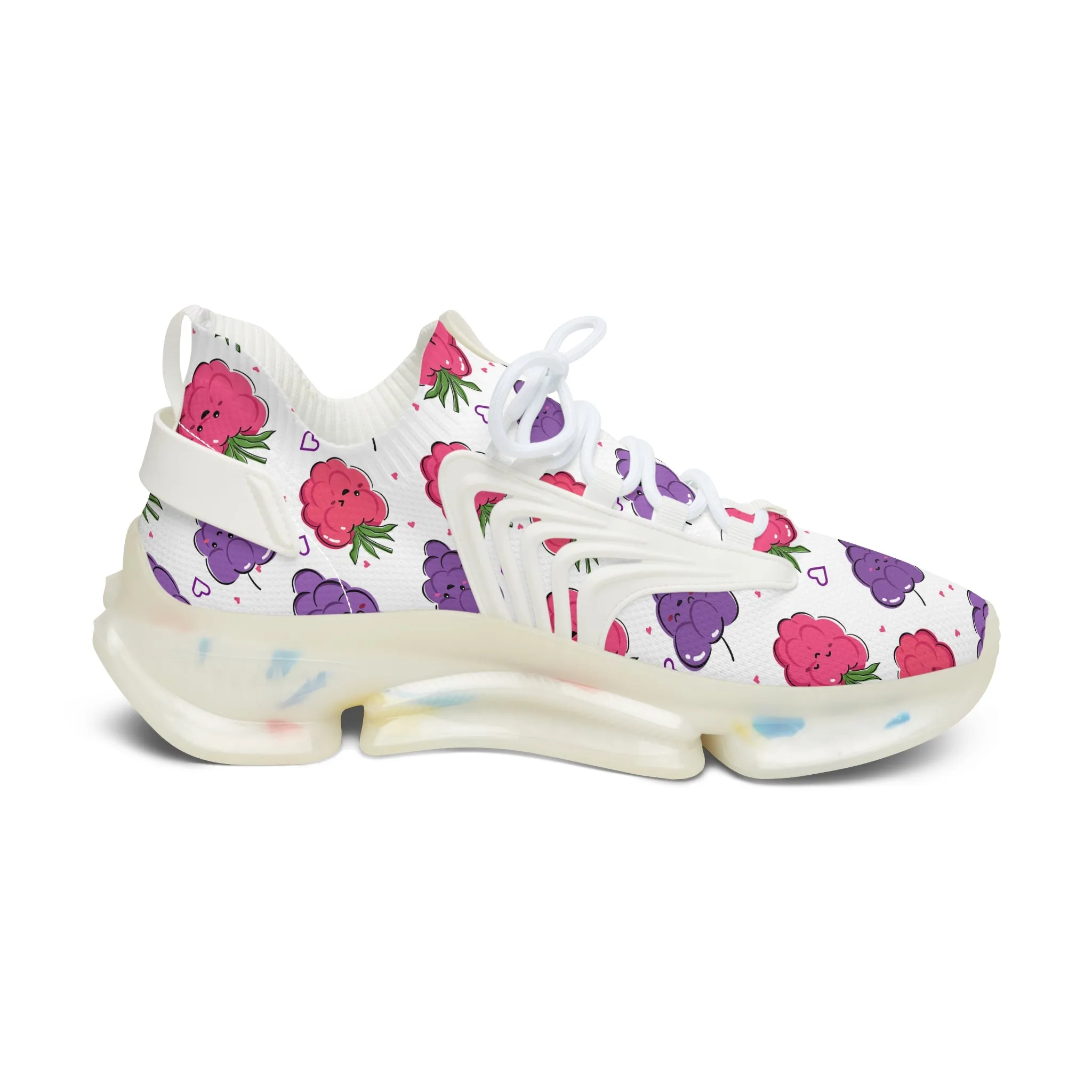 Raspberry and Grape Women's Mesh Sneakers