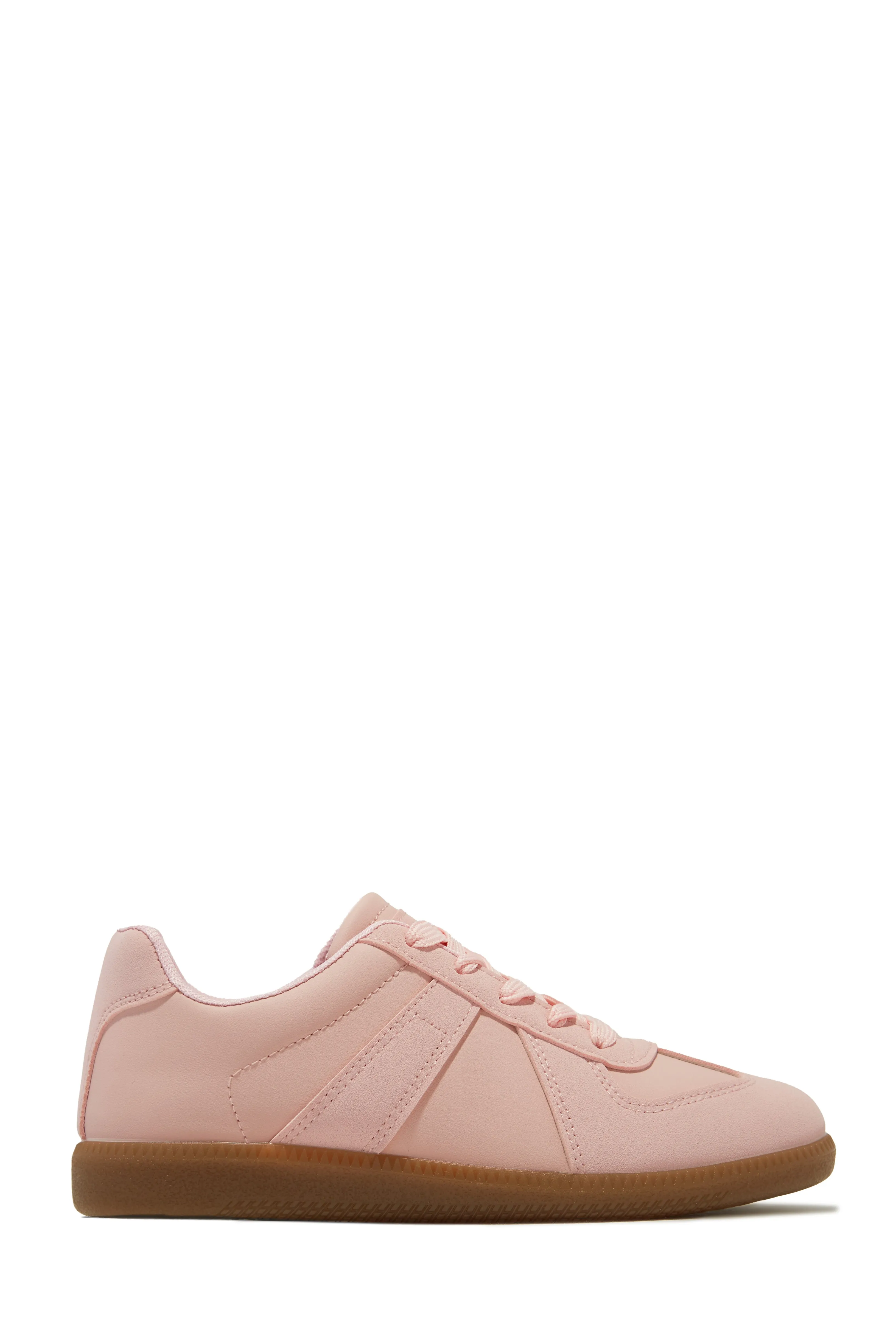 Running Errands Lace Up Sneakers - Beige