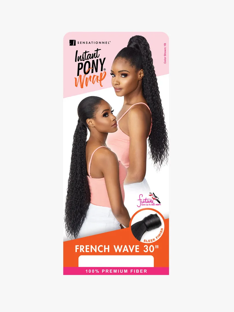 SENSATIONNEL INSTANT PONY WRAP FRENCH WAVE 30″