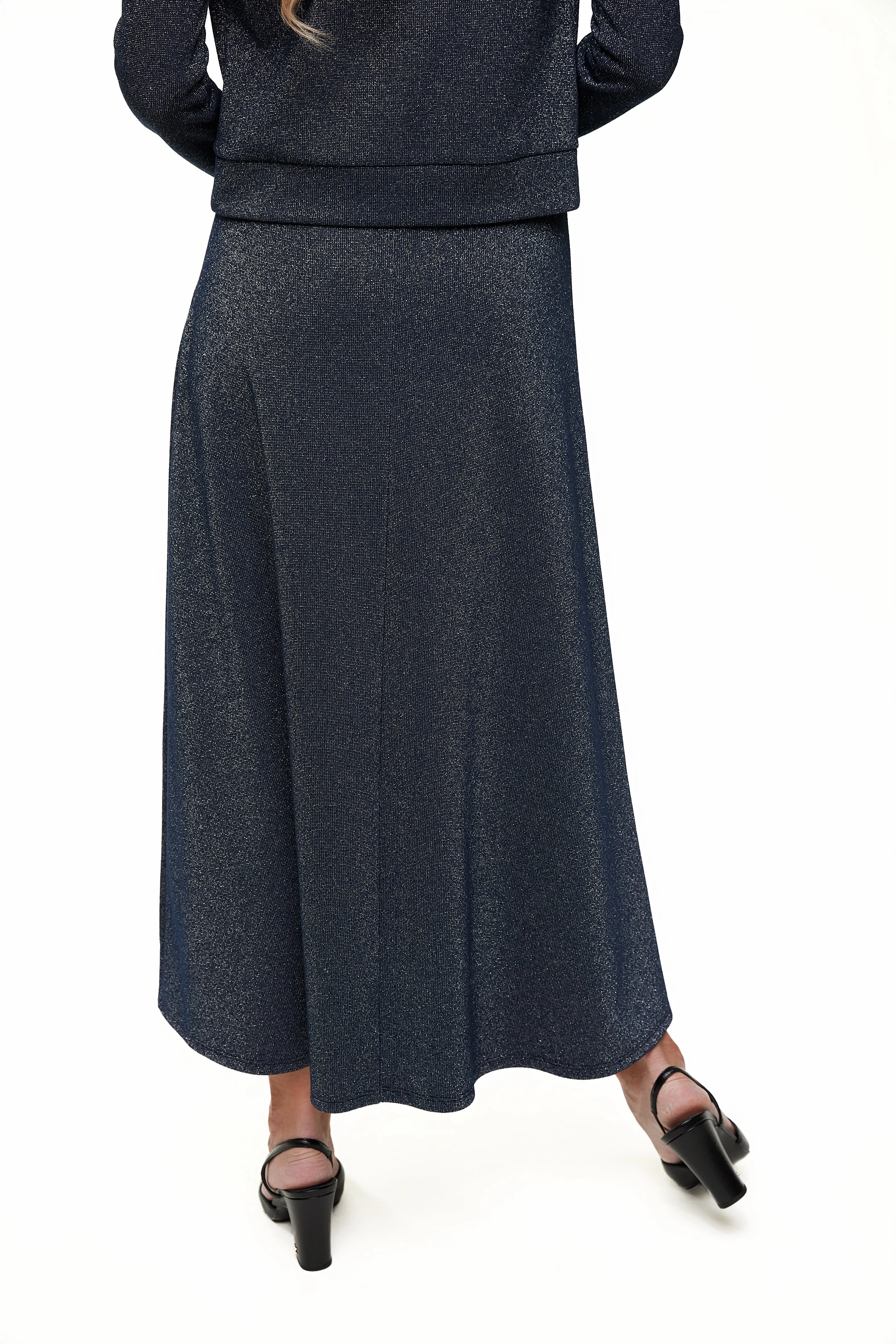 SHIMMER EMBELLISHED MAXI SKIRT