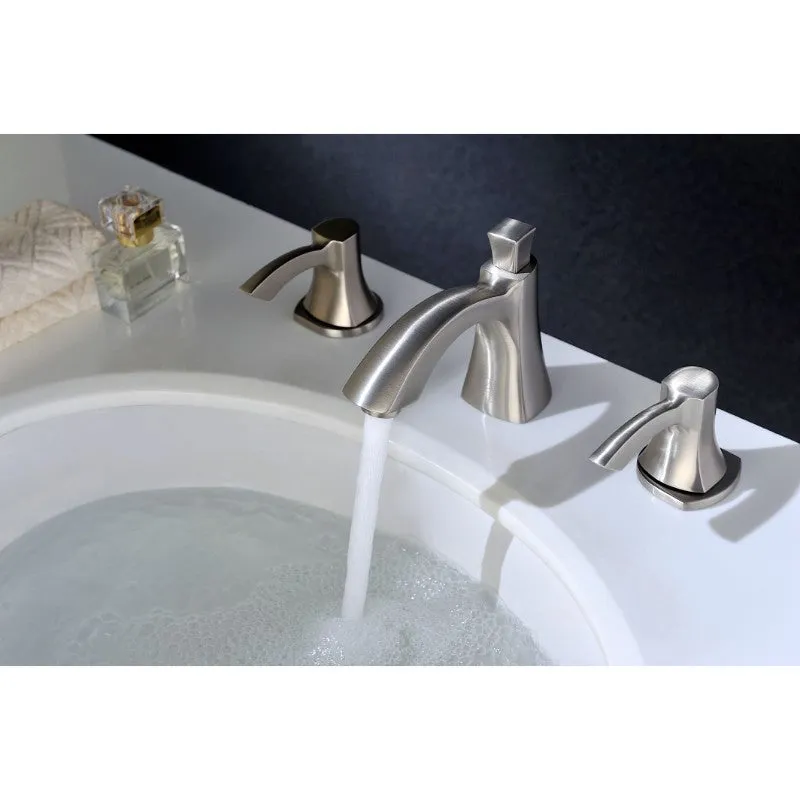 Sonata Widespread Bathroom Faucet in Brushed Nickel